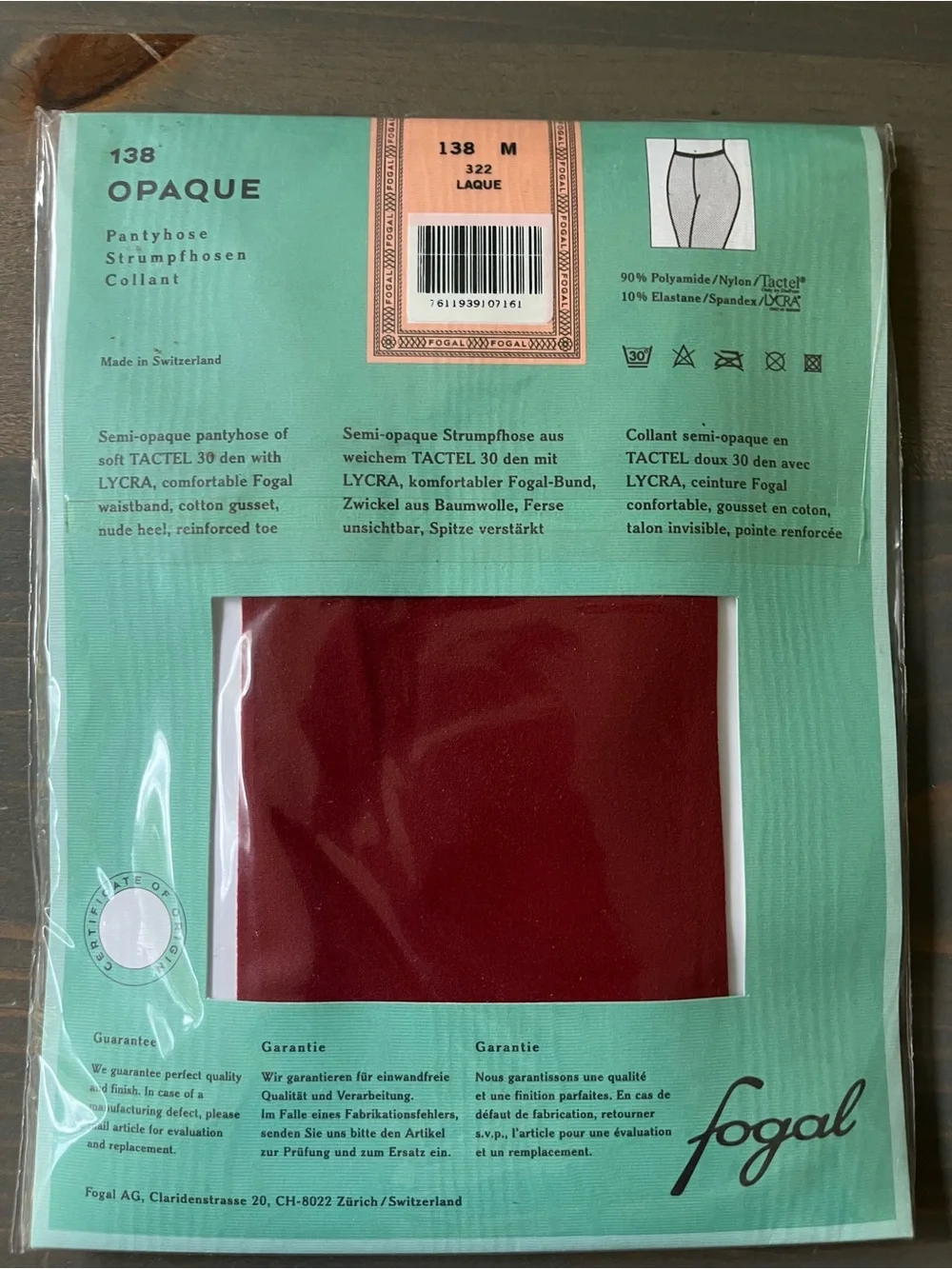 Lot of 10 Vintage Deadstock Fogal Pantyhose Stockings Nylons M Switzerland Made
